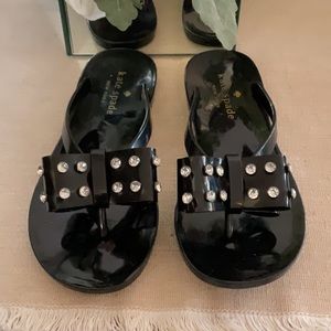 🆕Kate Spade Crystal Bow Jelly Sandals